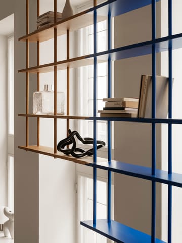 Bond Wandregal W106 - Blau lackierte Birke - Fogia