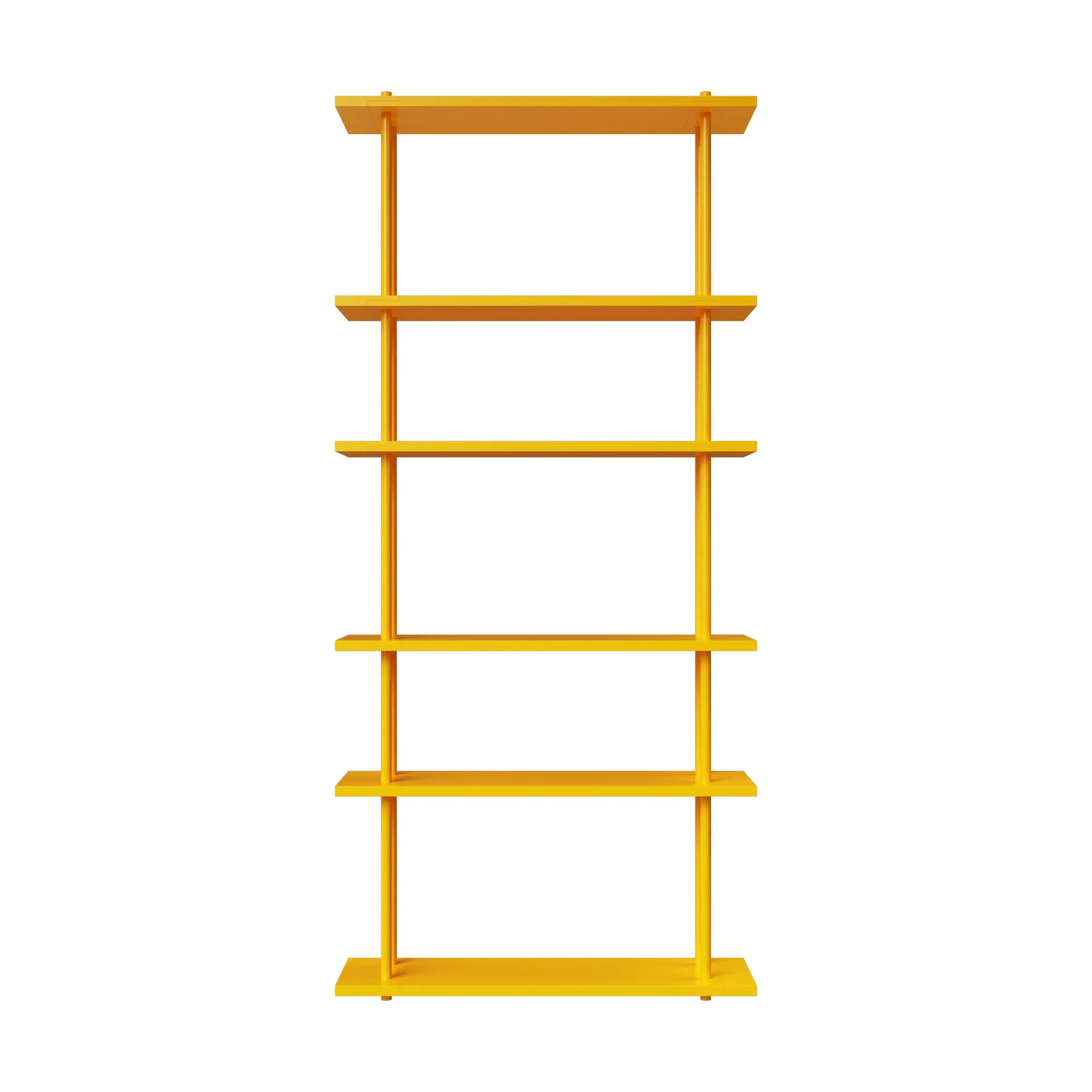 Bond Wandregal W106, Gelb lackierte Birke Fogia