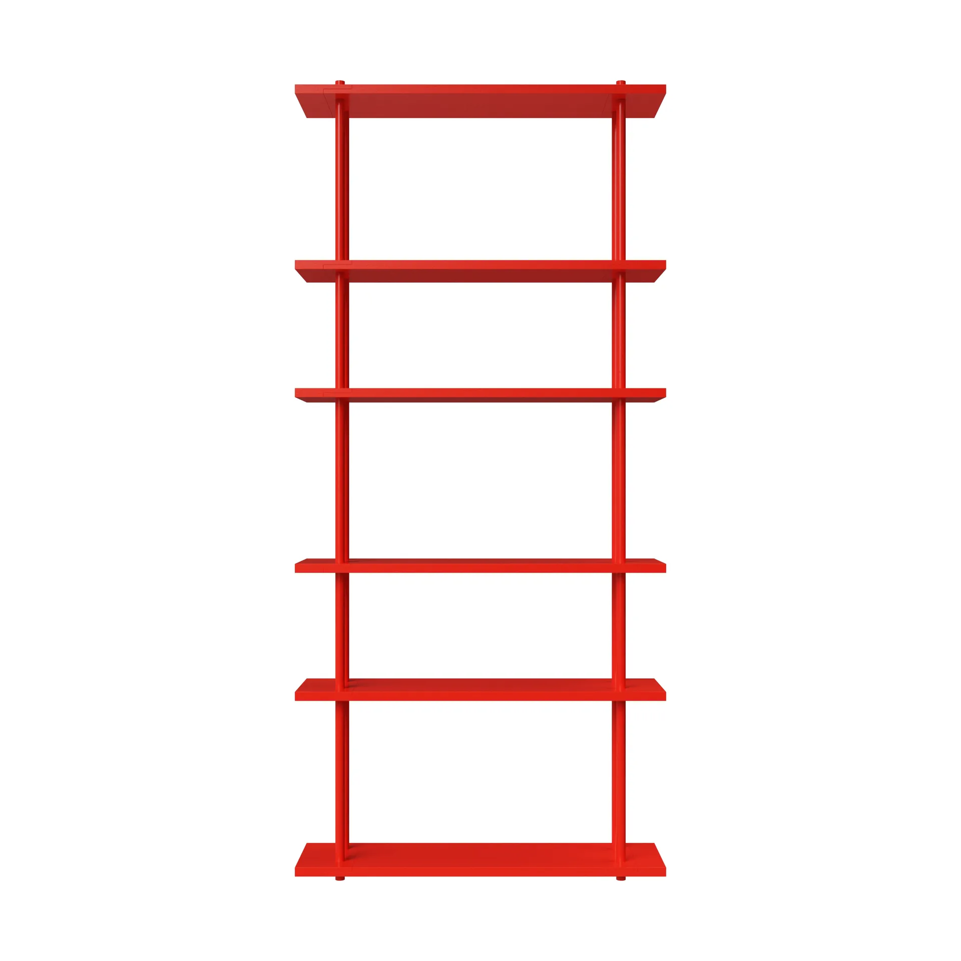 Bond Wandregal W106, Rote lackierte Birke Fogia