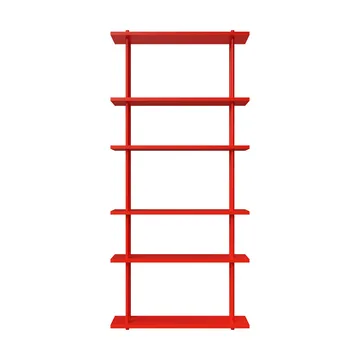 Bond Wandregal W106 - Rote lackierte Birke - Fogia