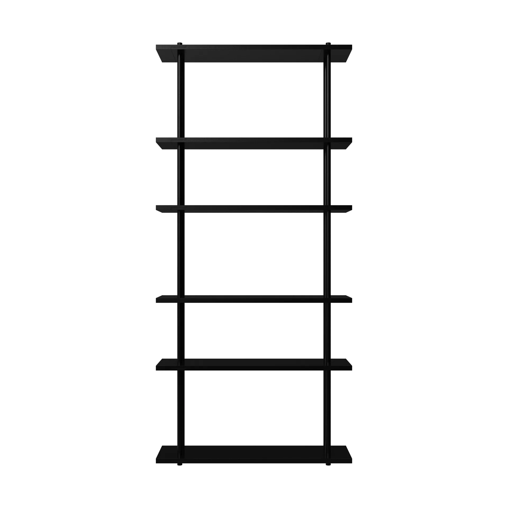 Bond Wandregal W106, Schwarz lackierte Birke Fogia