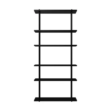 Bond Wandregal W106 - Schwarz lackierte Birke - Fogia