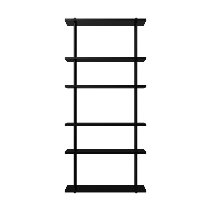 Bond Wandregal W106 - Schwarz lackierte Birke - Fogia