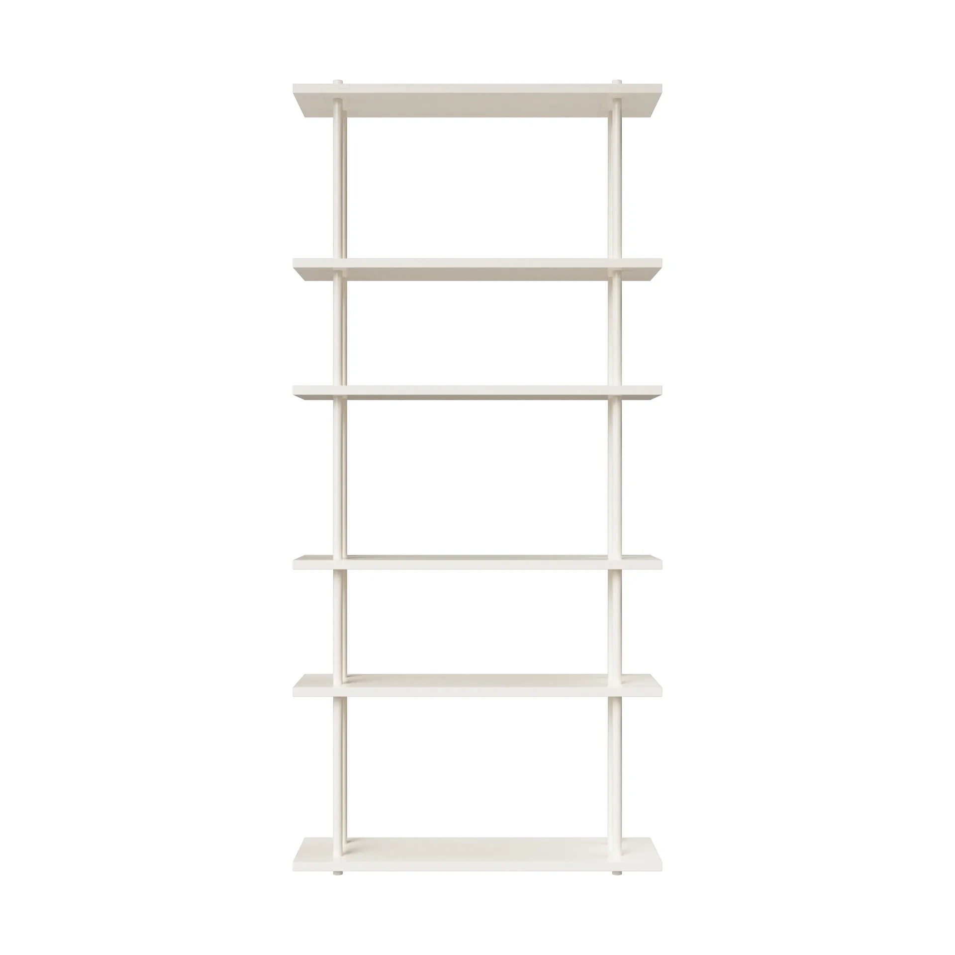 Bond Wandregal W106, Weiß lackiertes Birkenholz Fogia