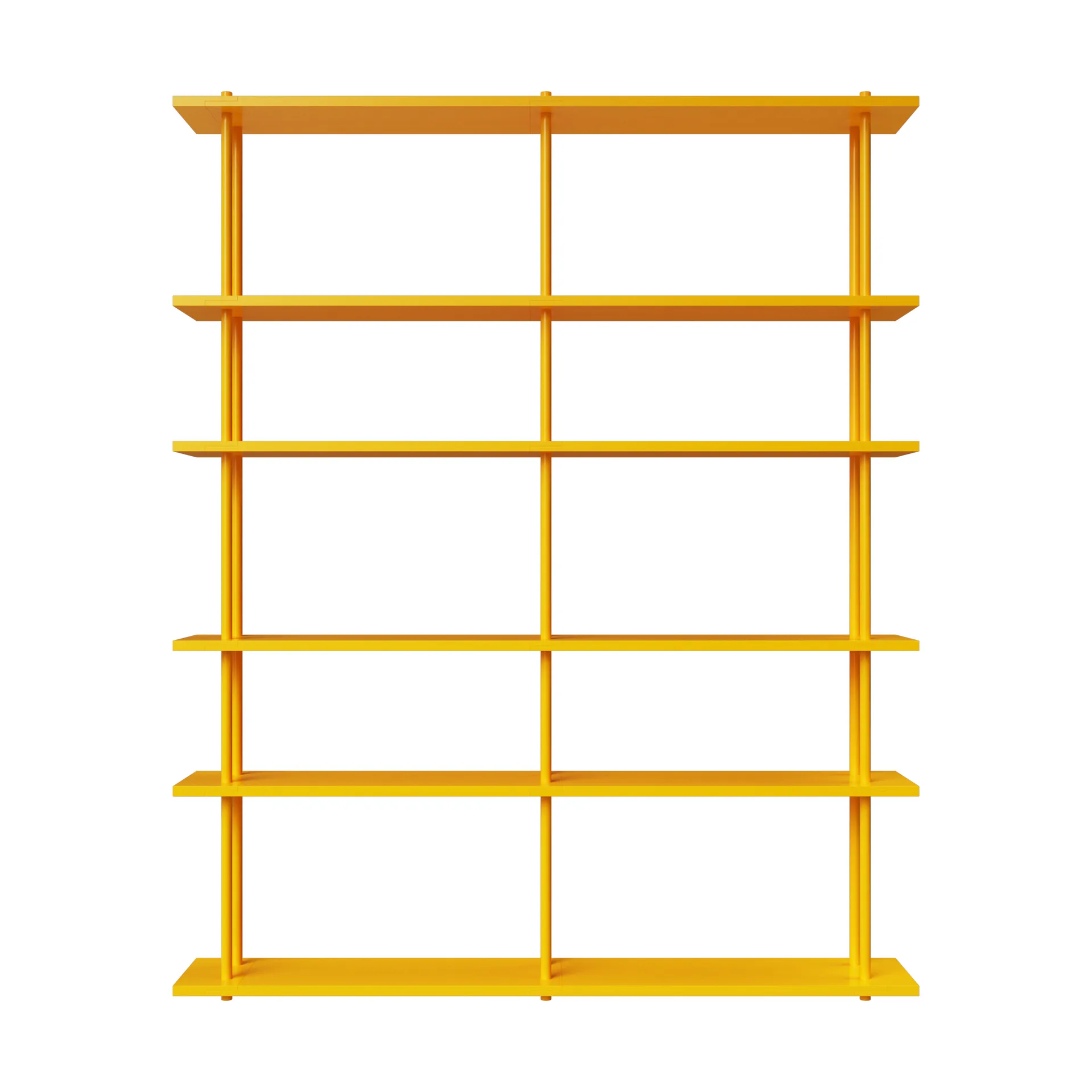 Bond Wandregal W206, Gelb lackierte Birke Fogia