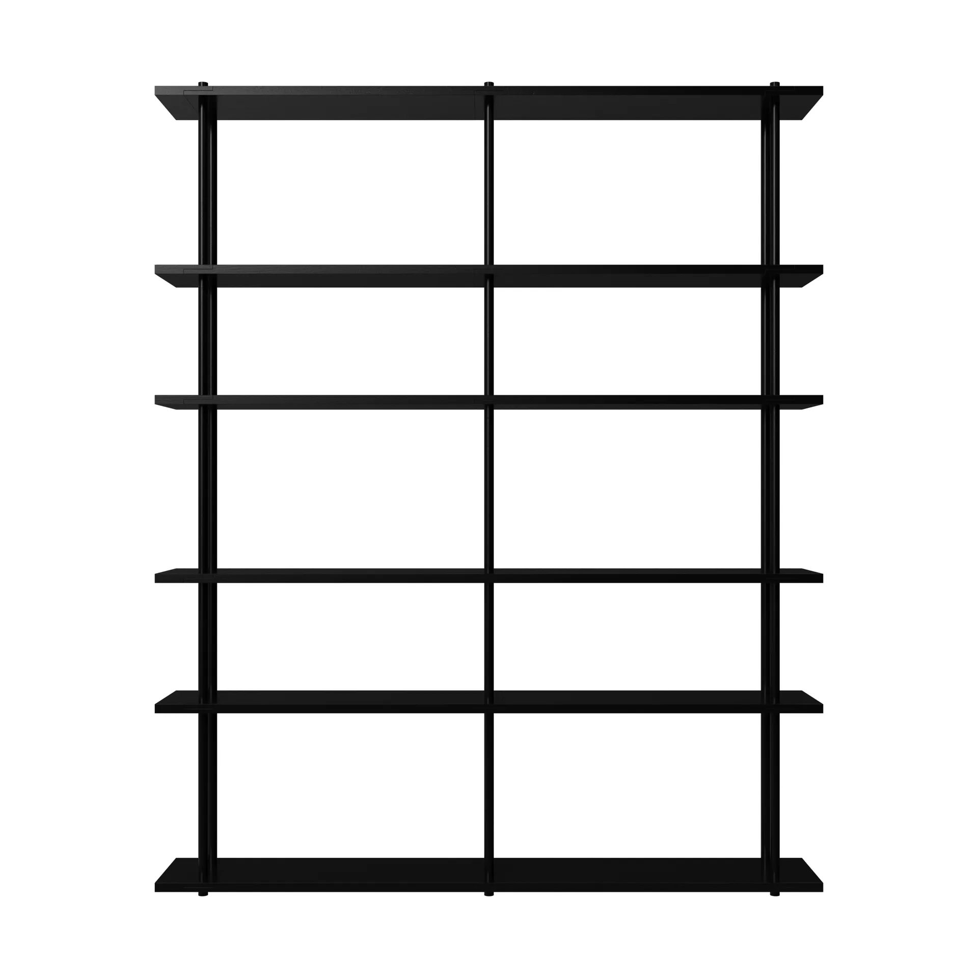 Bond Wandregal W206, Schwarz lackierte Birke Fogia