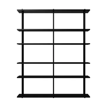 Bond Wandregal W206 - Schwarz lackierte Birke - Fogia