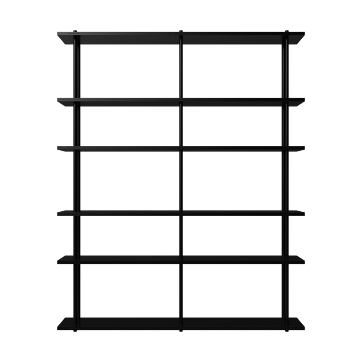 Bond Wandregal W206 - Schwarz lackierte Birke - Fogia