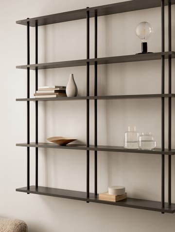Bond Wandregal W206 - Schwarz lackierte Birke - Fogia
