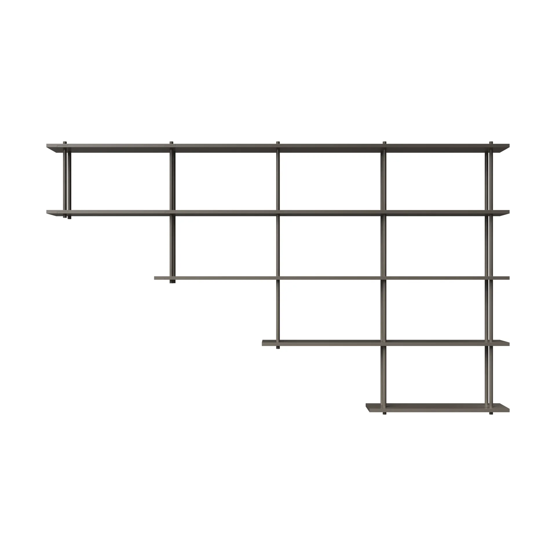 Bond Wandregal W405, Grau lackierte Birke Fogia