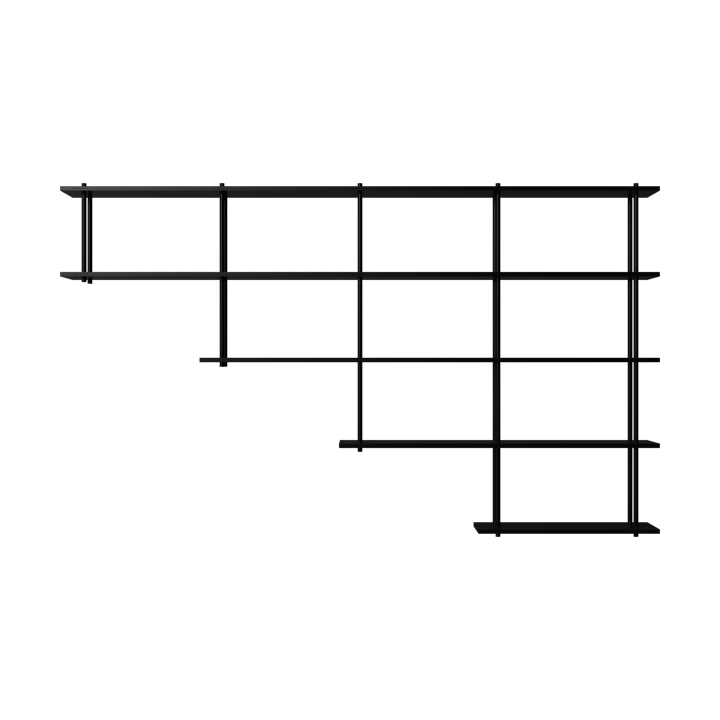 Bond Wandregal W405 - Schwarz lackierte Birke - Fogia