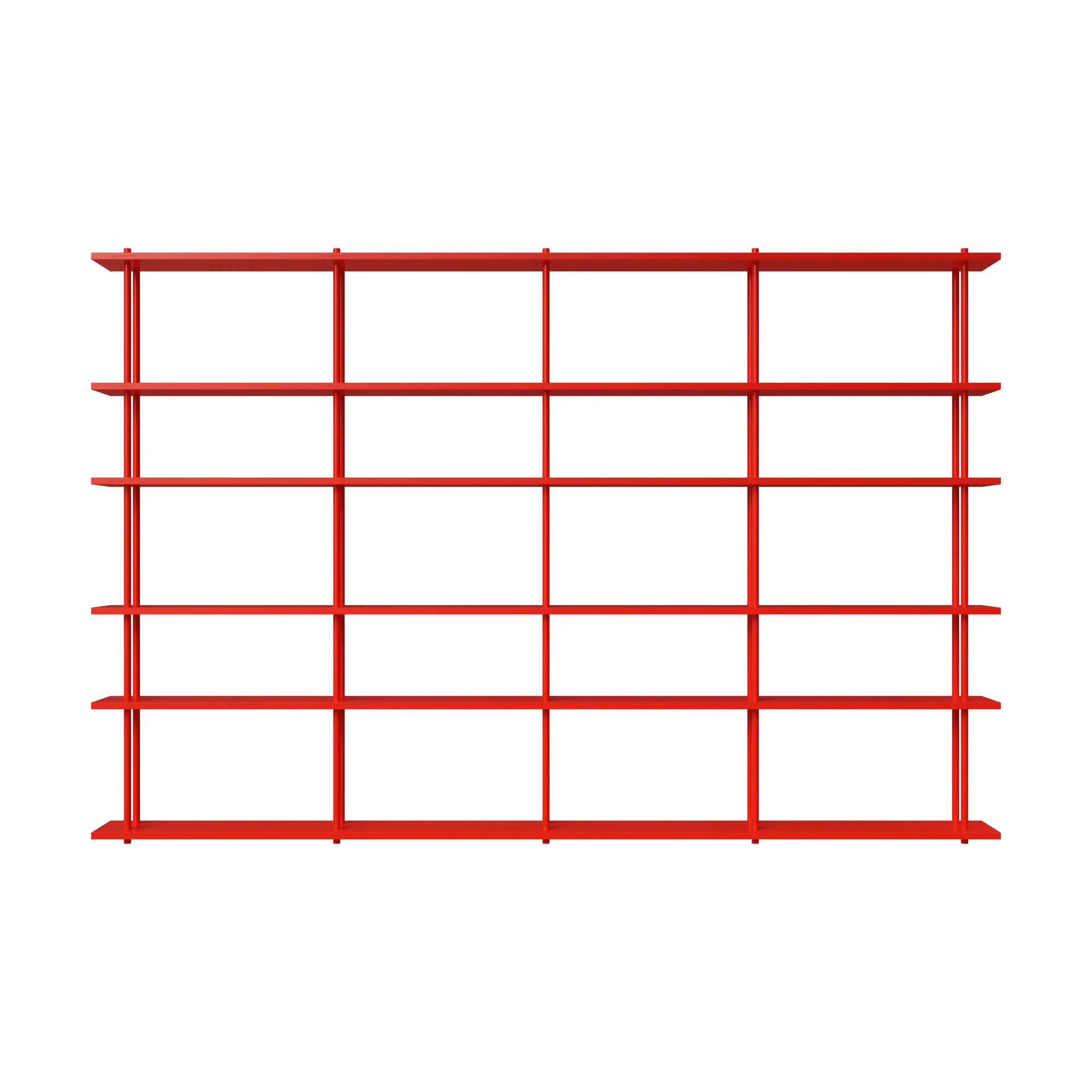 Bond Wandregal W406, Rote lackierte Birke Fogia