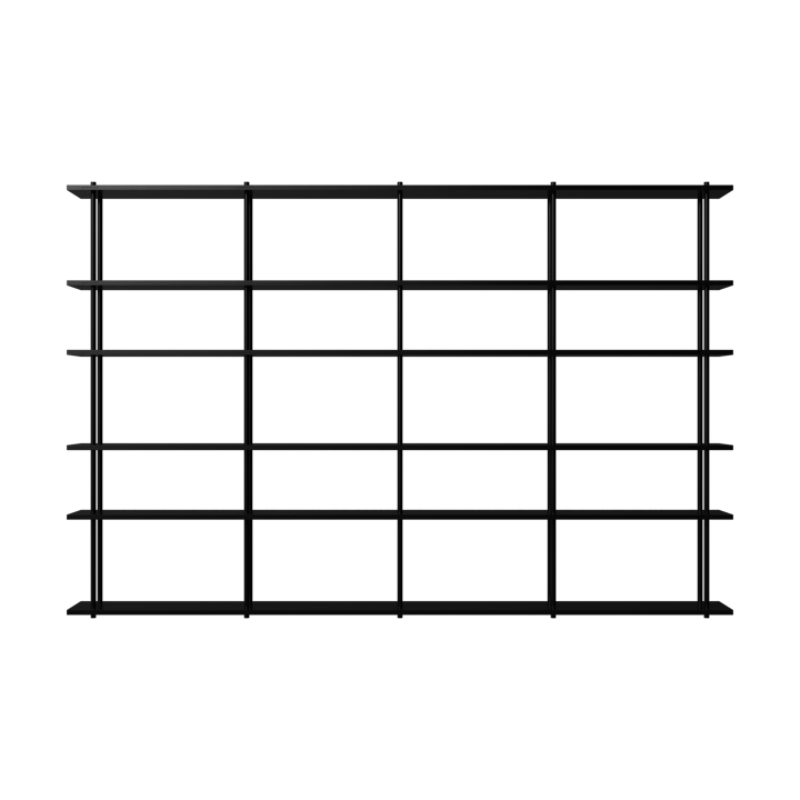 Bond Wandregal W406 - Schwarz lackierte Birke - Fogia