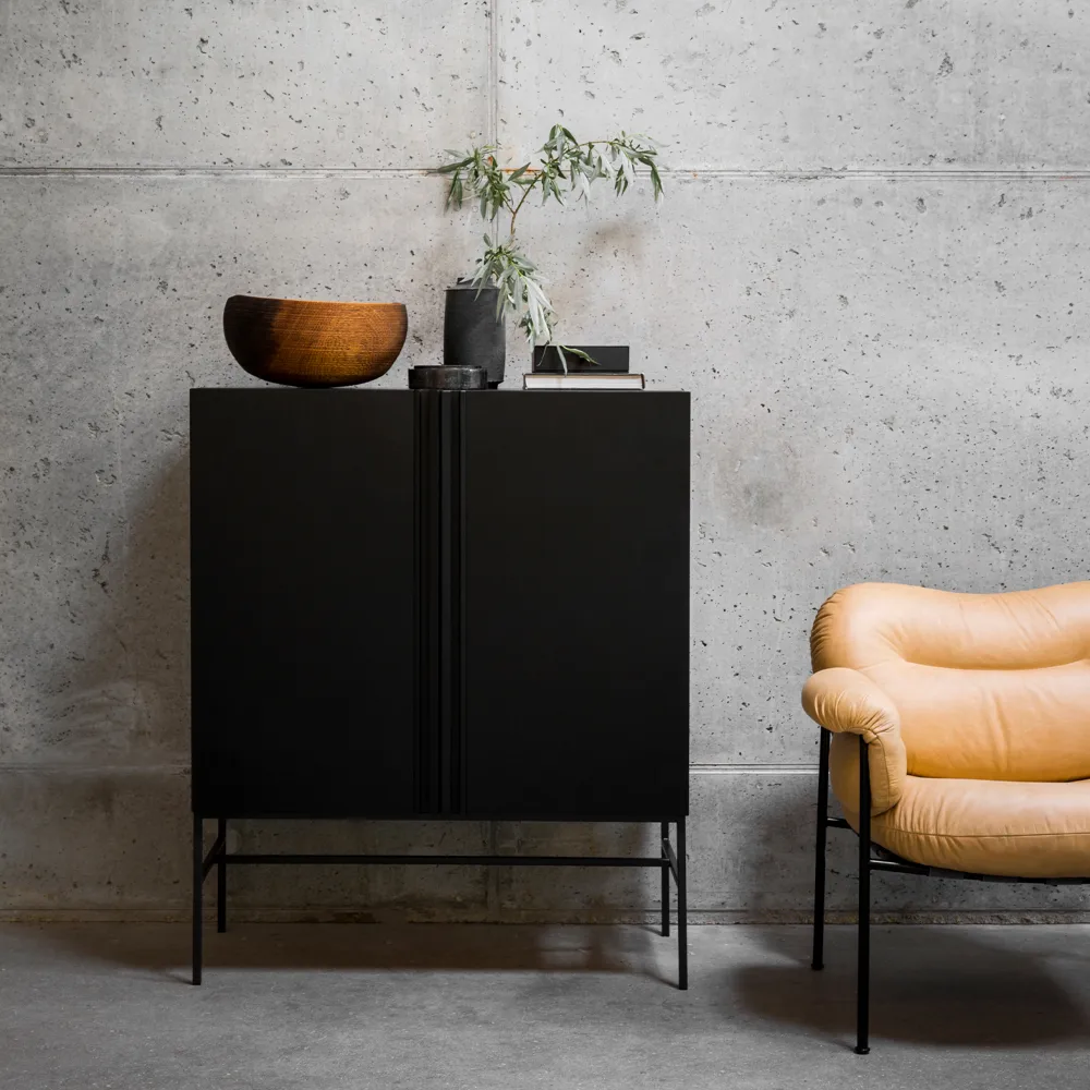 Boss Schrank, Eiche hoch-im 2-türig-Eichenbein Fogia