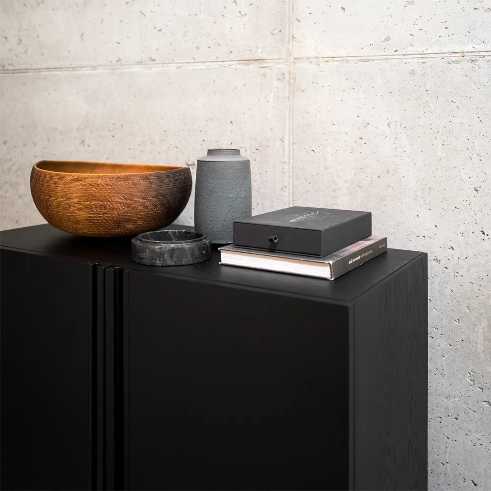 Boss Schrank, Eiche low-2 Türen-Eichenbein Fogia