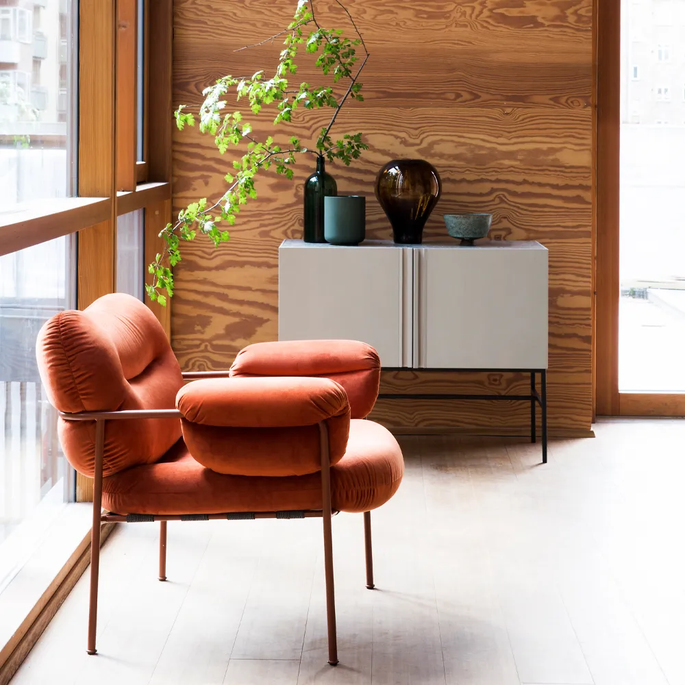 Boss Schrank, Schwarz gebeizt Eiche-hoch-im 2-türen Fogia