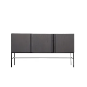 Boss Sideboard - Eiche-3 Türen-Kalkstein-Metallgestell - Fogia