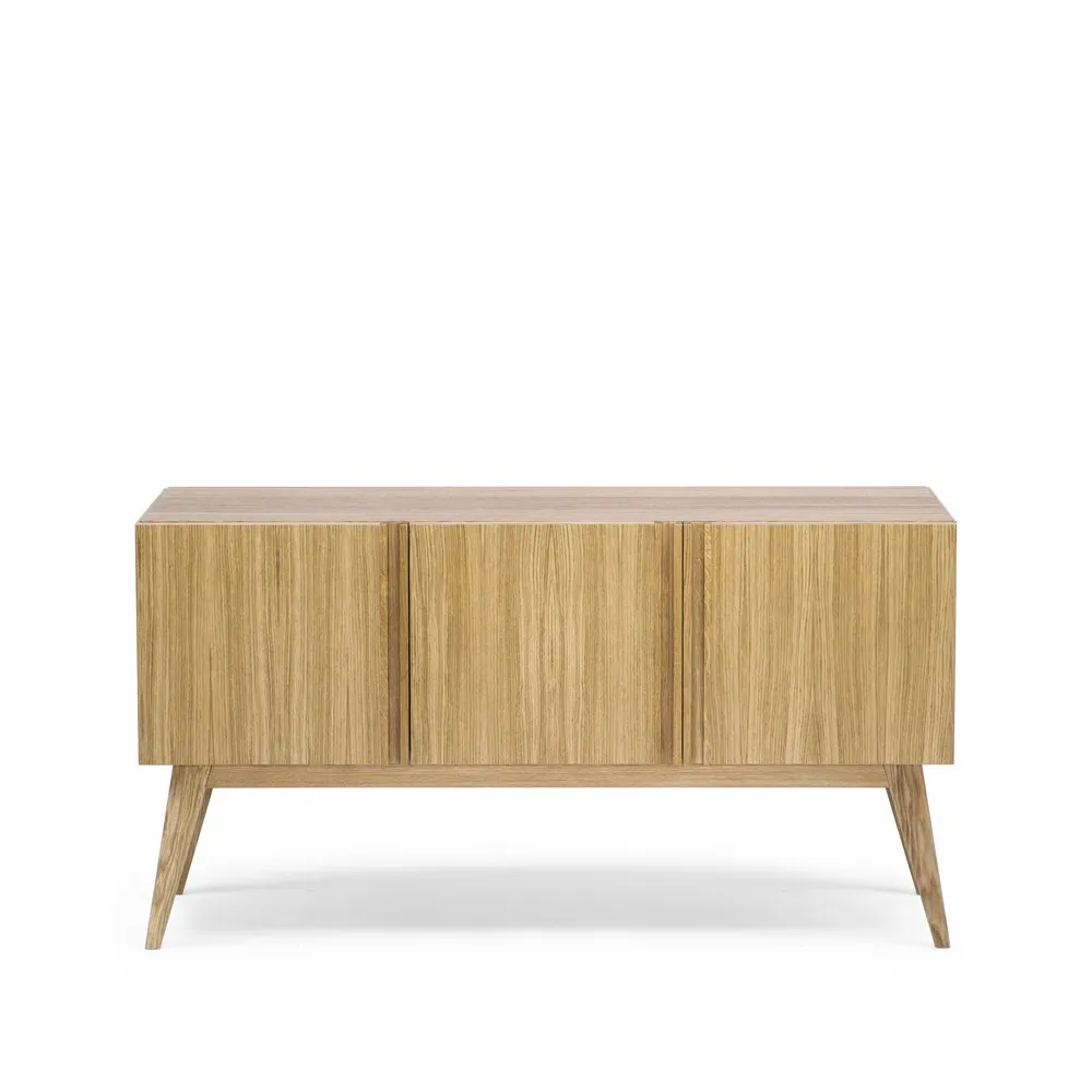 Boss Sideboard, Lackierte Eiche-3 Türen-Eichenbein Fogia