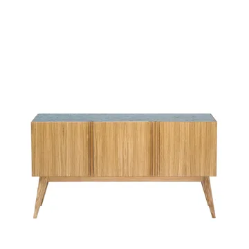 Boss Sideboard - Lackierte Eiche-3 Türen-Steinplatte Eiche - Fogia
