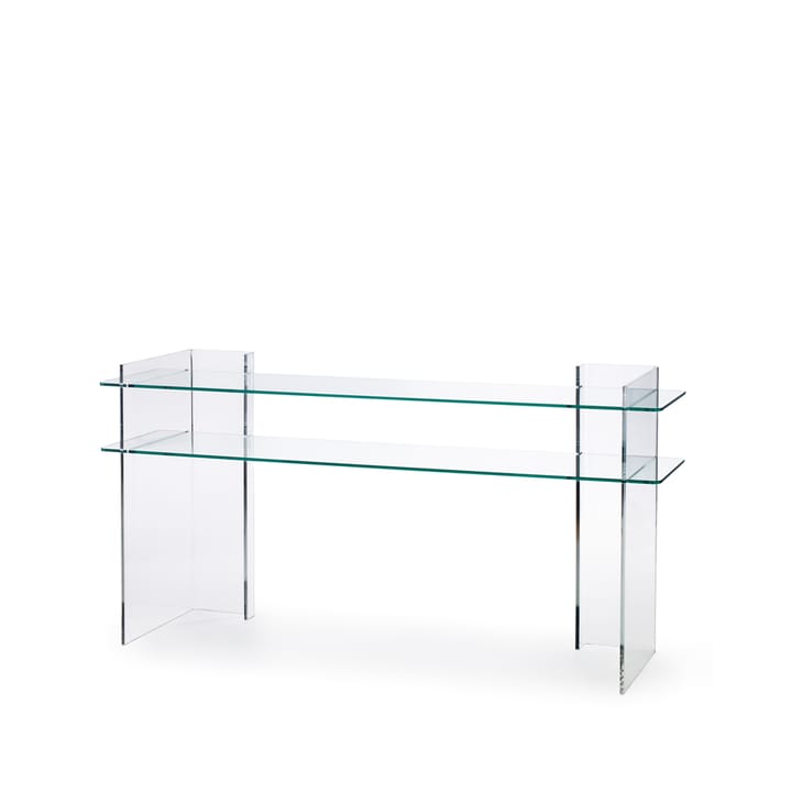 Combiplex Konsoltisch - klare, Regal im 2-teiligen Regalset, Ständer aus Plexiglas - Fogia