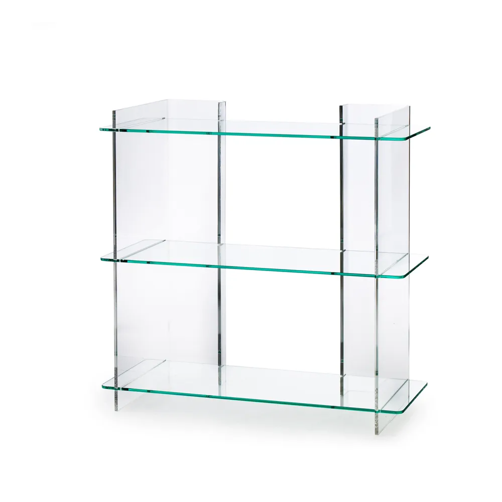 Combiplex Regal, klare, Regal mit 3 Regalset, Stativ in Plexiglas Fogia