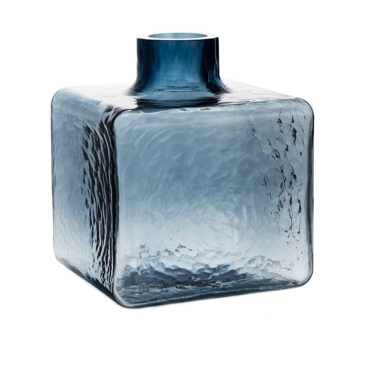 Cube Vase, Blau, 23×20×20 cm Fogia