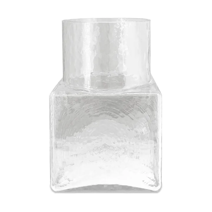 Cube Vase - Clear, 17x17x26 cm - Fogia