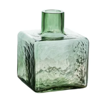 Cube Vase - Grün, 13×10×10 cm - Fogia
