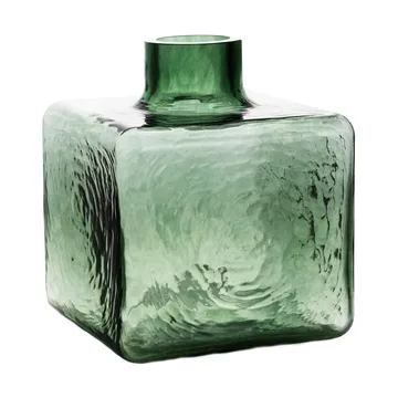 Cube Vase - Grün, 23x20x20 cm - Fogia