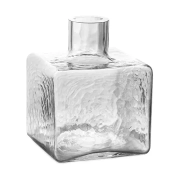 Cube Vase - Klar, 13×10×10 cm - Fogia