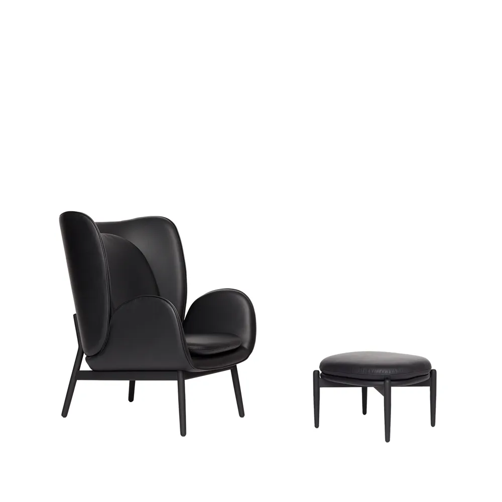 Embrace Large Sessel, Elmosoft 99999-Eiche schwarz gebeizt Fogia