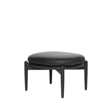 Embrace Ottoman Eichenbein - Elmosoft 99999 svart-schwarz gebeizt - Fogia