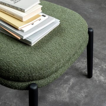 Embrace Ottoman Eichenbein - Stoff Barnum pine 9, lackiert - Fogia