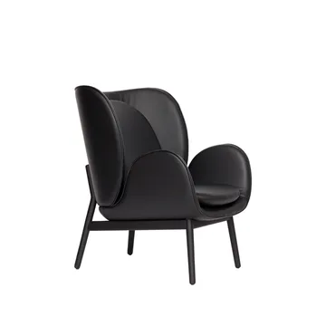 Embrace Small Sessel Eichenbein - Leder Elmosoft 99999-svartbets - Fogia