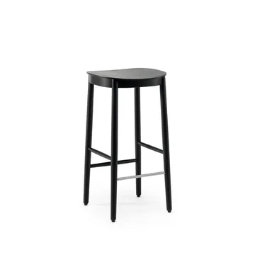 Figurine Hocker - Eiche schwarz gebeizt, hoch - Fogia