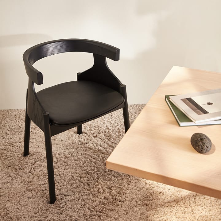 Howdoyoudo Armstuhl, Esche schwarz gebeizt Fogia