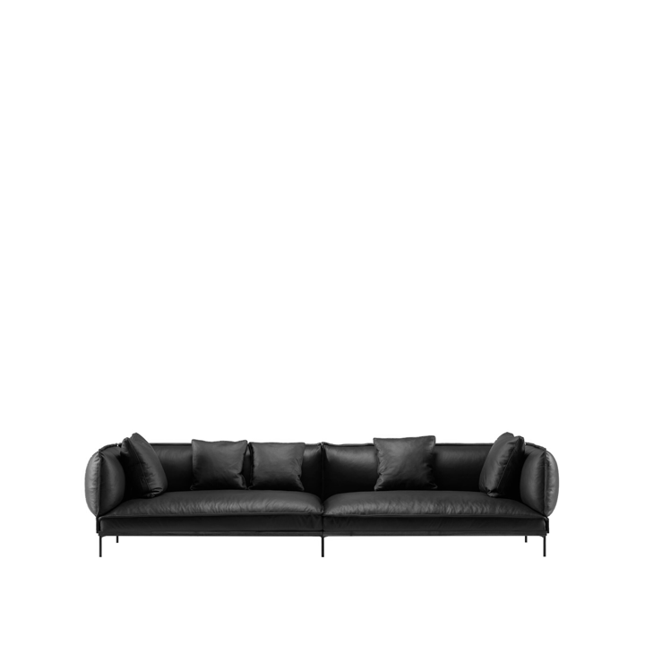 Jord 2,5-Sitz Sofa - Elmosoft 99999-schwarzgebeizte Eiche - Fogia