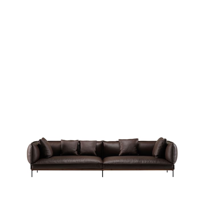 Jord 2,5-Sitz Sofa - Elmosoft braun-ölgebeizte Walnuss - Fogia