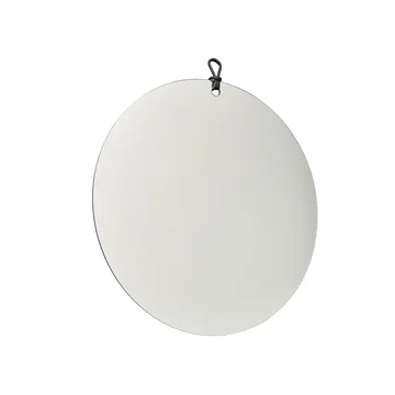 Kimi Spiegel - klar, Ø80, svart läder - Fogia