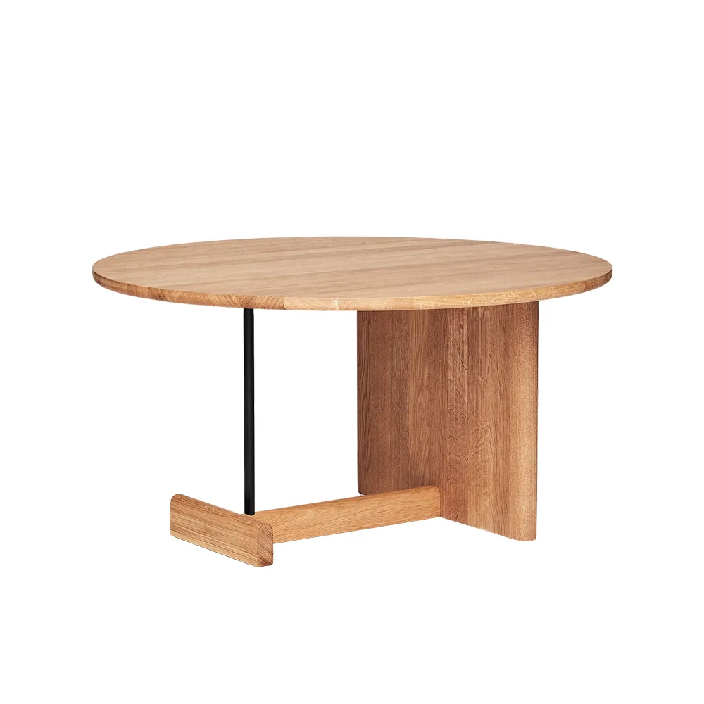 Koku Sofatisch hoch Ø80 cm, Lackierte Eiche Fogia