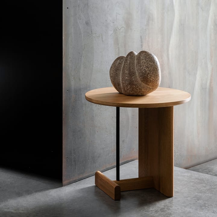 Koku Sofatisch hoch Ø80 cm, Lackierte Eiche Fogia