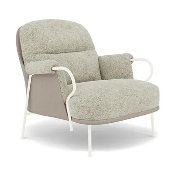 Lyra Loungesessel - Fell Mohawi-RAL1013 - Fogia