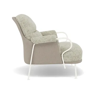 Lyra Loungesessel - Fell Mohawi-RAL1013 - Fogia