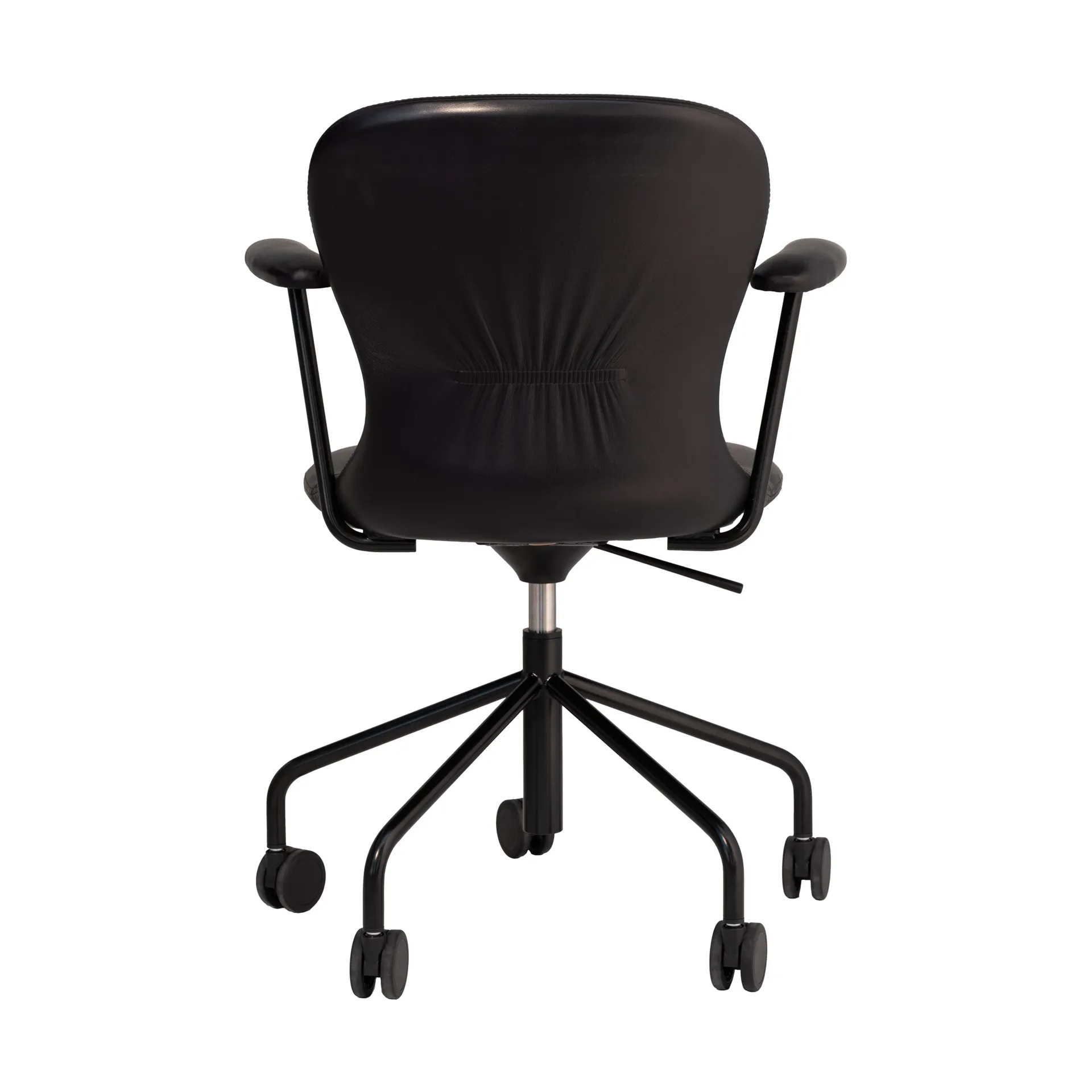 Myko Armstuhl mit Rollen, Elmosoft 99999-RAL 9005 Fogia