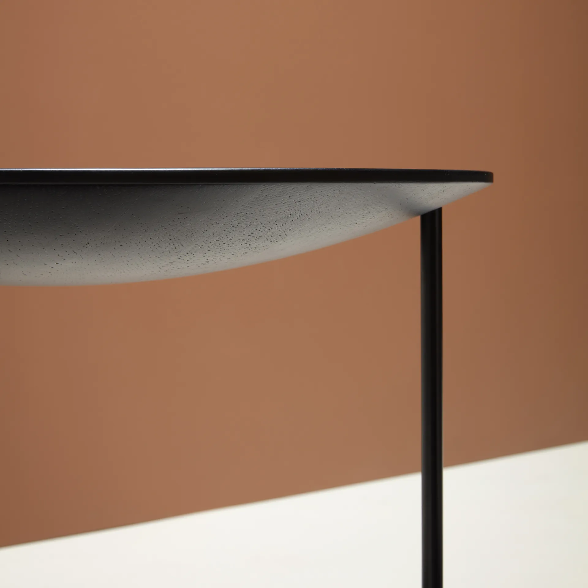 Pastille Tisch, Eiche lackiert, stativ in Perlgrau Fogia