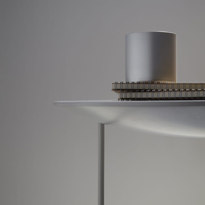 Pastille Tisch, Eiche lackiert, stativ in Perlgrau Fogia