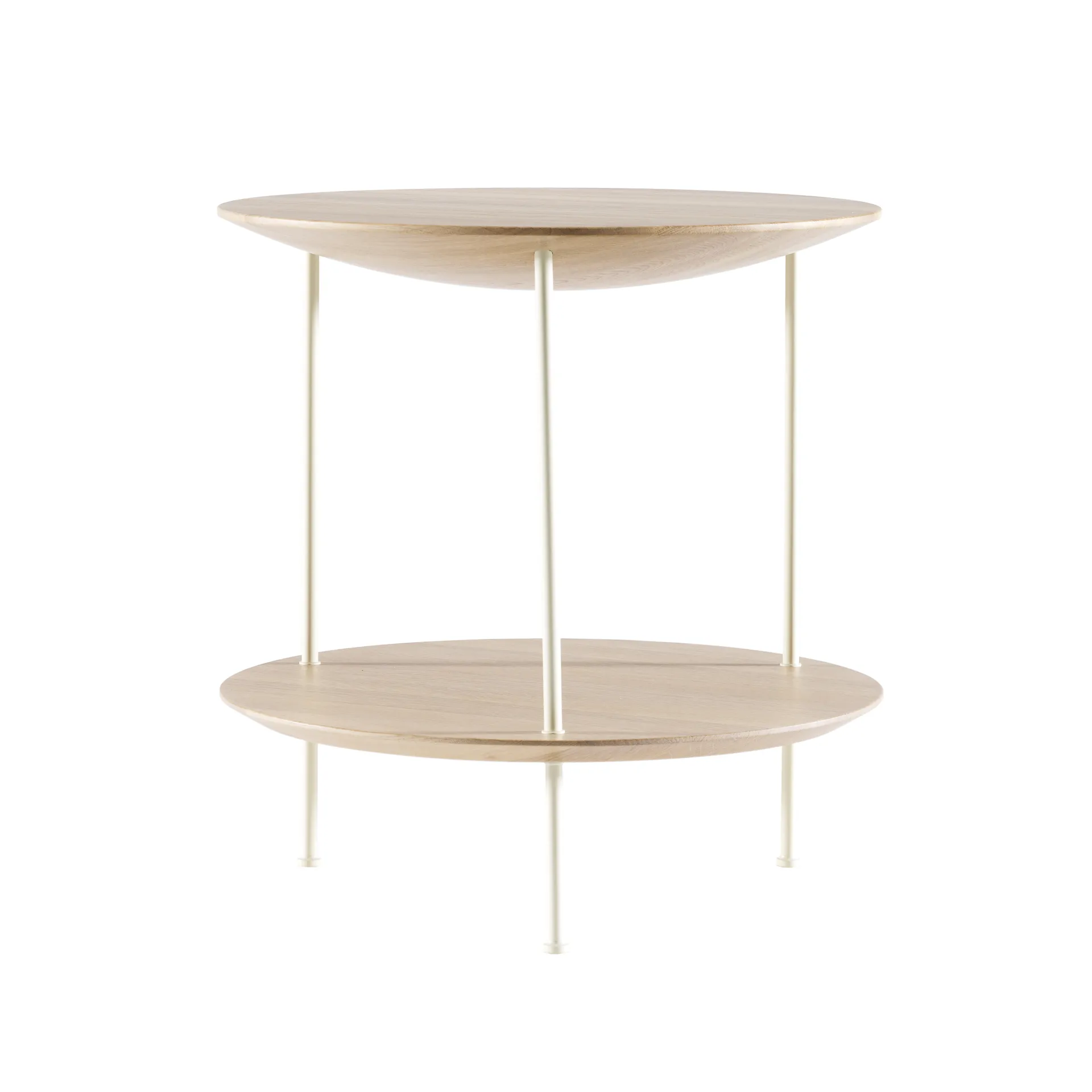 Pastille Tisch, Eiche lackiert, stativ in Perlgrau Fogia