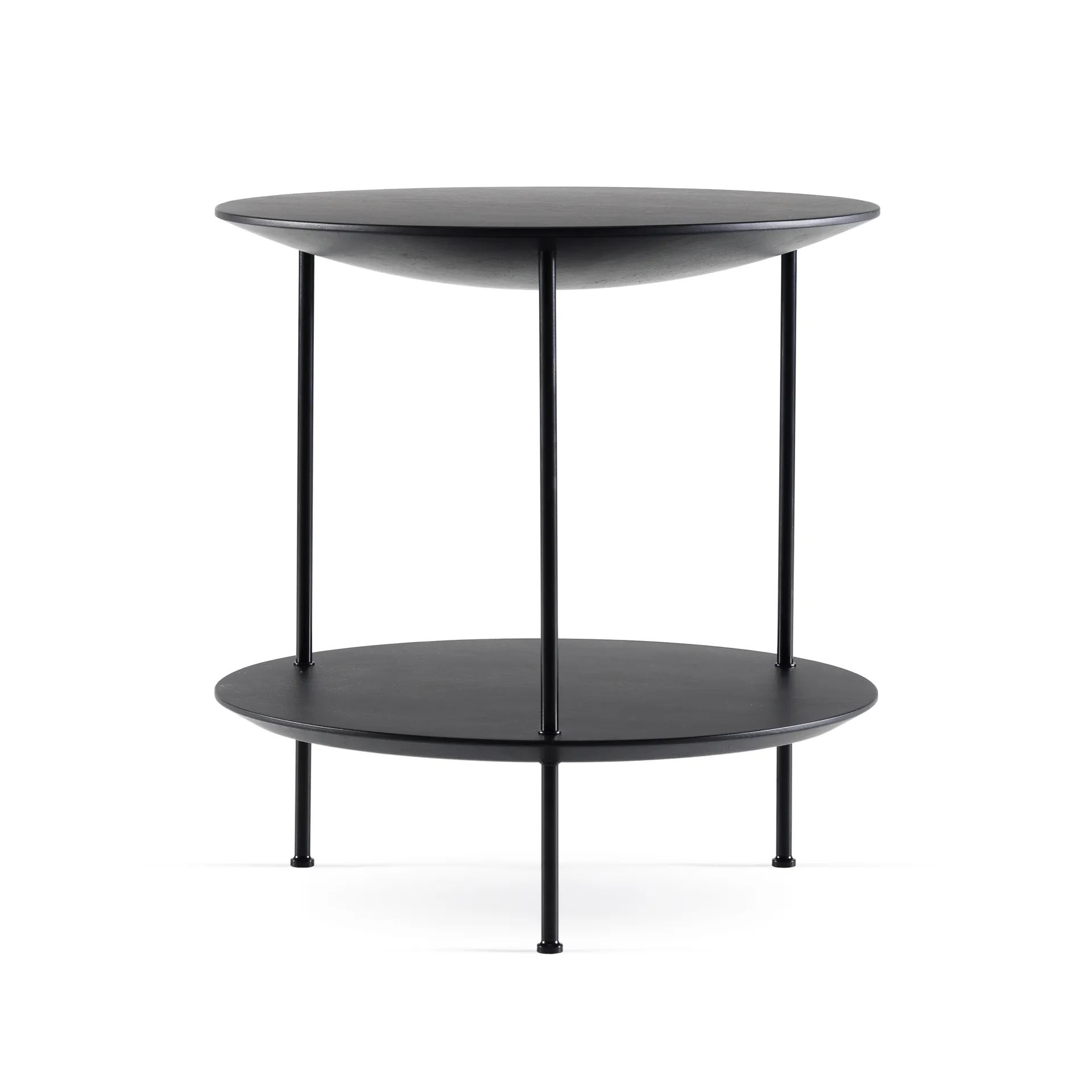 Pastille Tisch, Eiche schwarz gebeizt, schwarzes Gestell Fogia