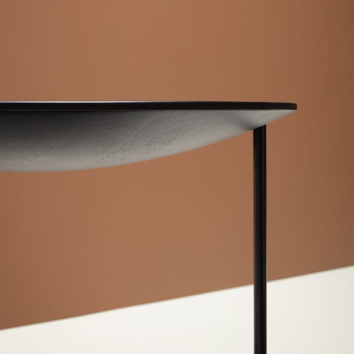 Pastille Tisch, Eiche schwarz gebeizt, schwarzes Gestell Fogia