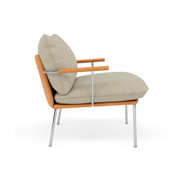 Pico Sessel - Vintage Cognac-Barnum 2-polished stainless steel - Fogia
